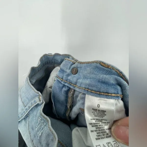 Aeropostale blue jeans size‎ 0 with rips - Image 2