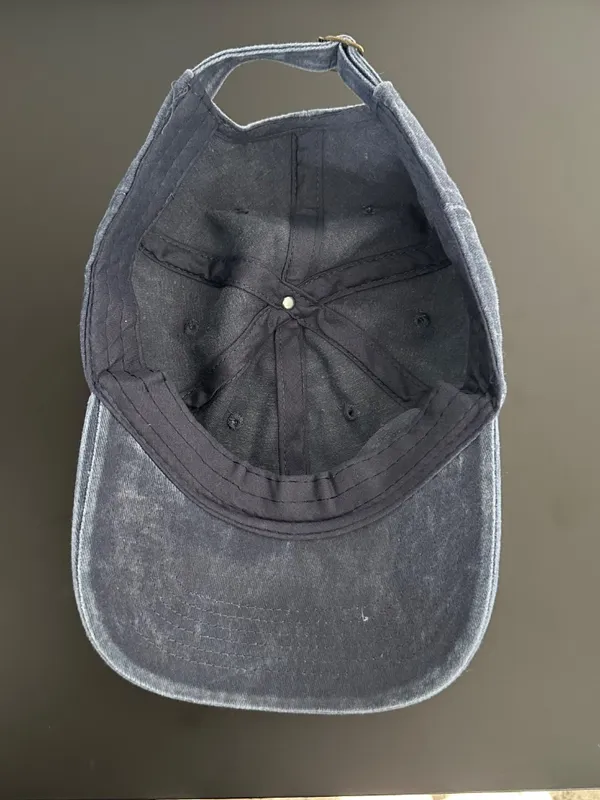 Chris Brown Breezy Graphic Distressed Denim Baseball Hat One Size Blue - Image 4