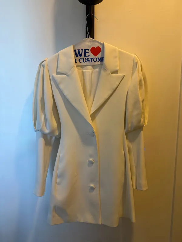 House of CB White Blazer Dress - Image 3