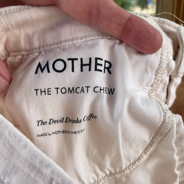 Mother Women's The Tomcat Chew Jeans Peach Wash Button Fly Size 25 - Image 11