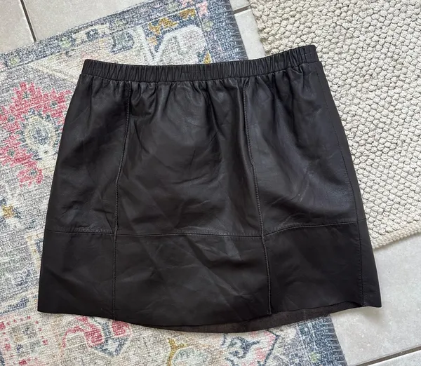 Urban Outfitters Urban Renewal Leather Mini Skirt - Image 2