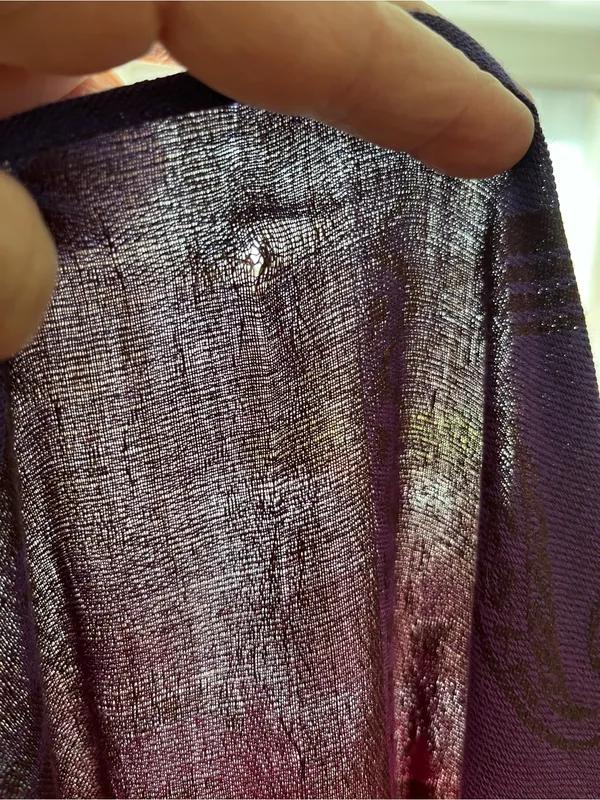 Handwoven Rainbow Paisley Wrap - Image 12
