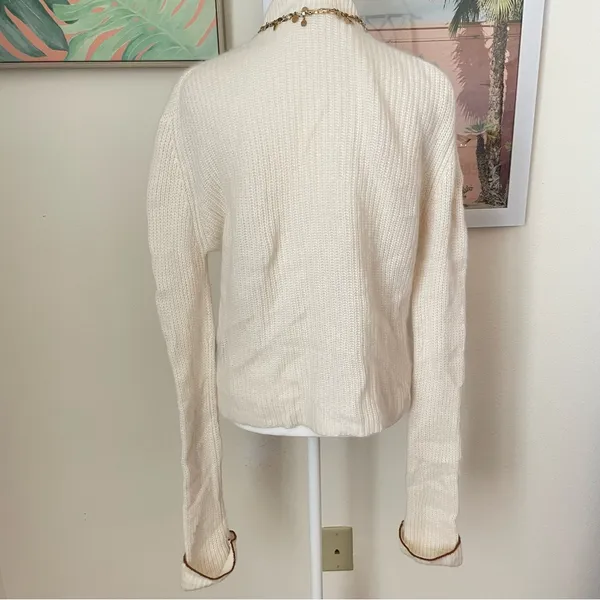 W. Cashmere Mock Neck Sweater 100% Cashmere Size Small - Image 8