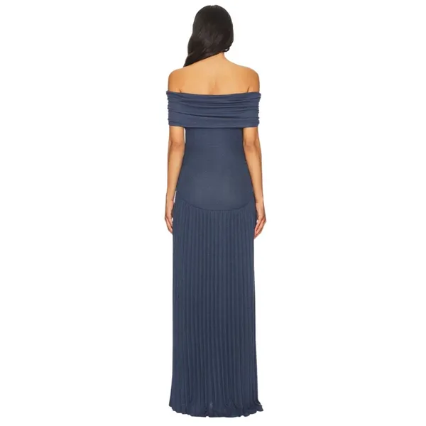 LIONESS Field Of Dreams Dress in Navy Small New Womens Maxi Gown - Image 3