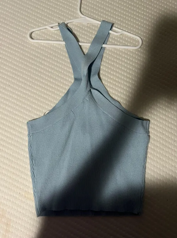 Blue criss cross top Size XS - Image 2