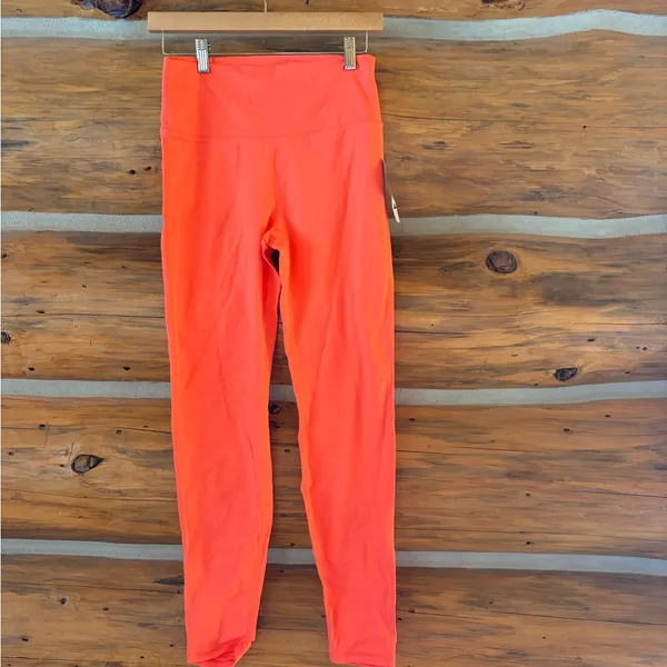 MonoB Tangerine High Waited Leggings size Large - Image 3