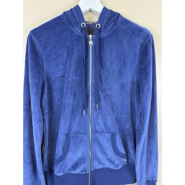 Victoria's Secret Y2K Angel Sparkle Sequence Full Zip Up Hoodie Women’s Size M - Image 3