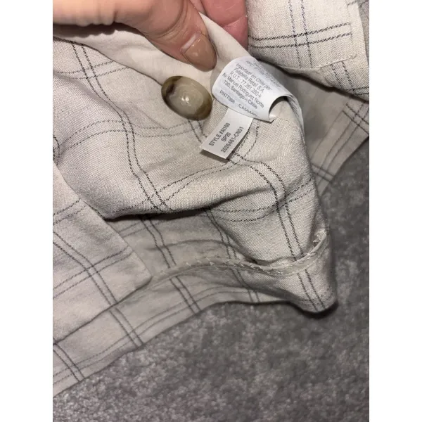Madewell Dorset Blazer Windowpane Size S Minimalist‎ Oversized Linen - Image 9