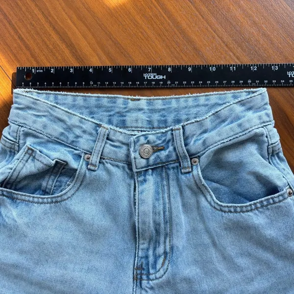 Women's Light Wash High Waisted Wide Leg Jeans Light Blue Denim Pants Y2K Small - Image 6