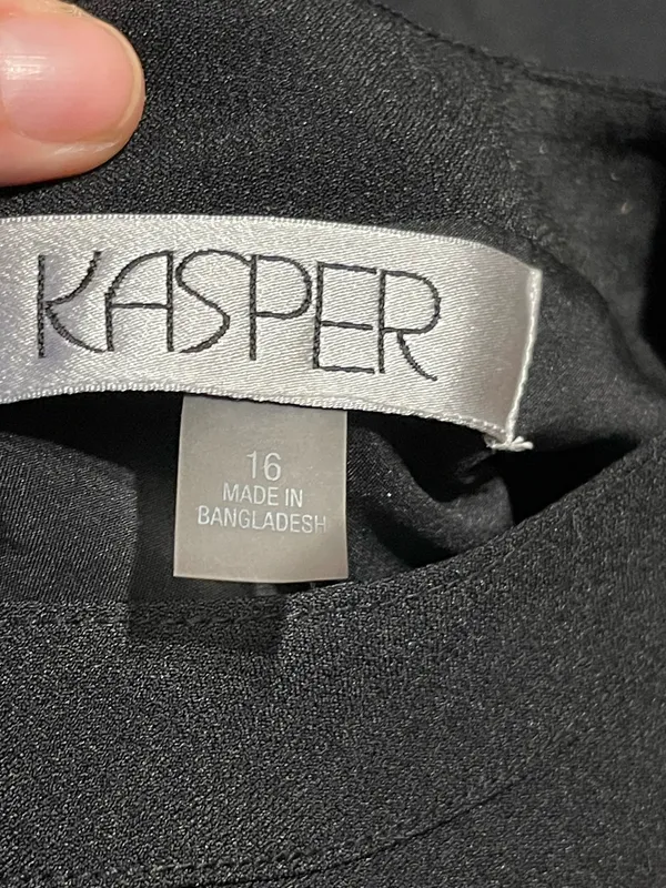 Kasper Dress Black Midi Sleeveless - Image 5