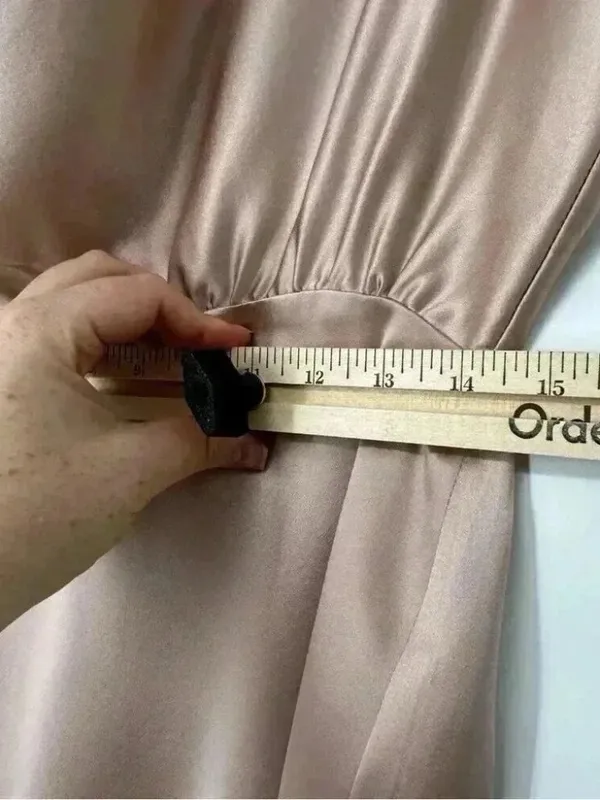 The Sei Silk One Shoulder Draped Mini Dress Pink 6 - Image 11