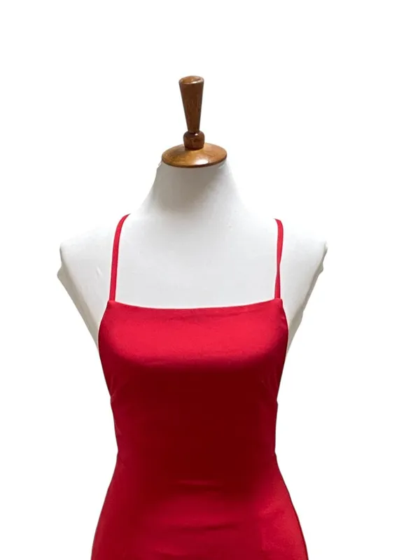 Superdown Bodycon Mini Dress Red Size XS Minimalist Summer Party Wedding Event - Image 6