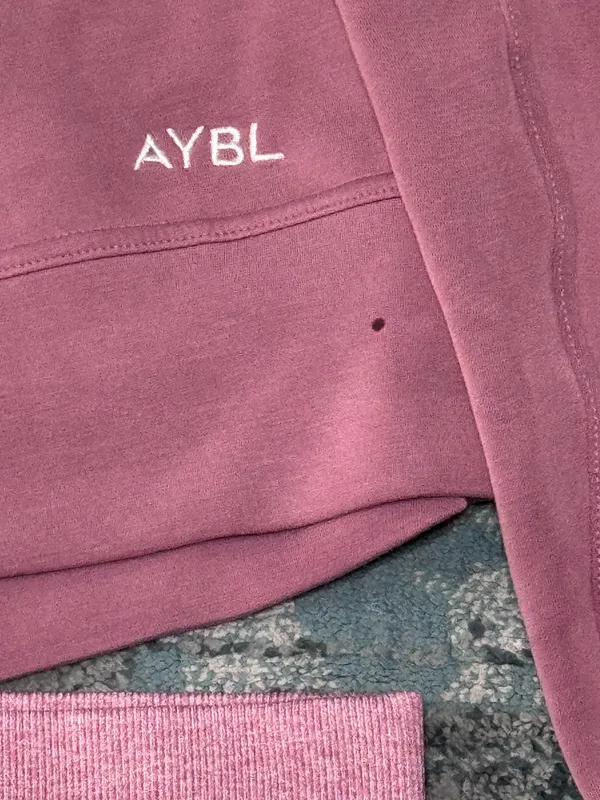 AYBL Rose Pink Set Cropped Jumper Ombré Seamless Leggings S/M - Image 8