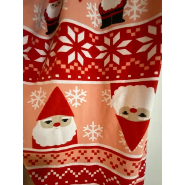 Joyland Christmas Santa Gnome Snowflakes Pajama Legging Pants Women's Sz XL - Image 4
