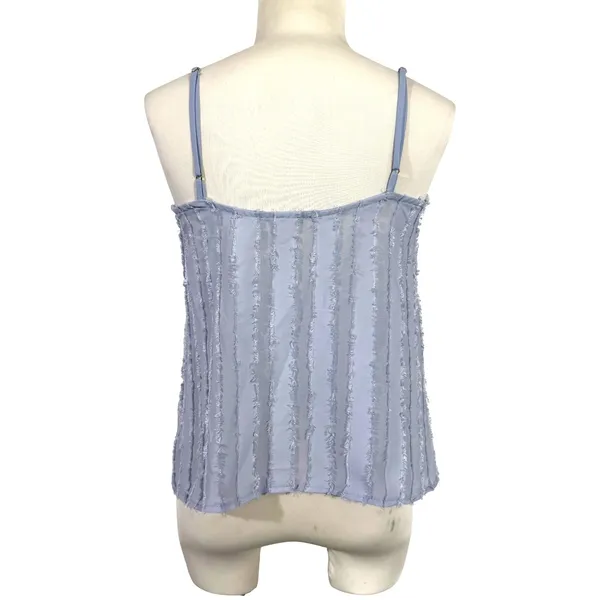 Intimately Free People Blue Frayed Chevron‎ Cami Tank Top XS Boho Feminine - Image 4