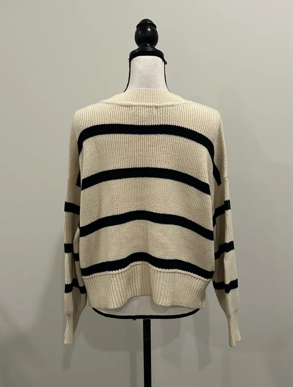 And Now This Striped Sweater White Size M - Image 3