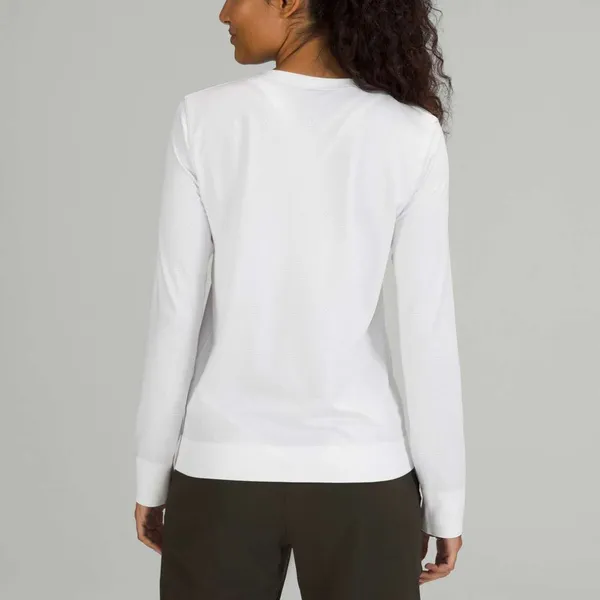 Lululemon | Swiftly Breathe Long Sleeve Athletic Top in White - Image 3