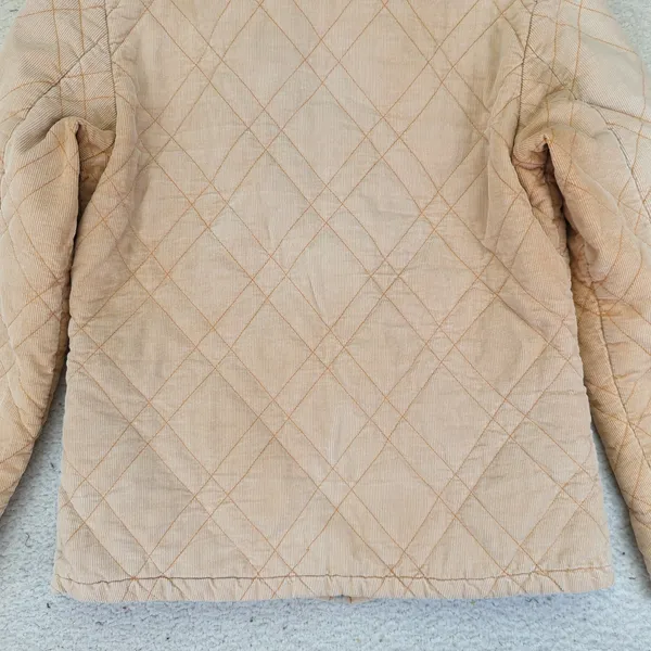 Vintage Forecast Sport Womens Quilted Corduroy Jacket Full Zip Beige Large 44‎ - Image 6