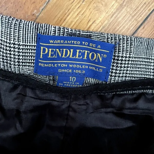 Pendleton‎ checkered dress pants business casual comfortable knit trousers - Image 3