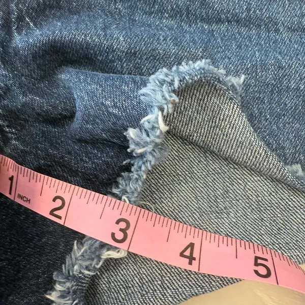 Levis 501 Womens Size Large cheeky cutoff denim blue‎ jean shorts - Image 9