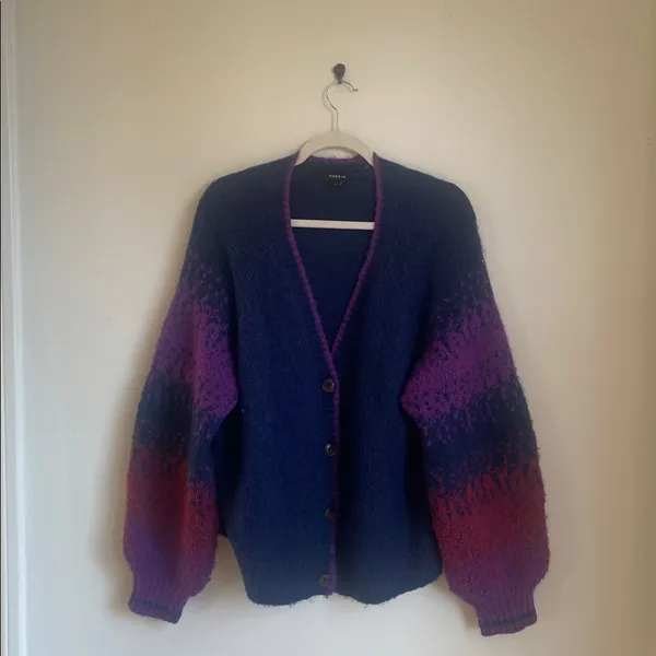 Torrid Chunky Ombre Wool Cardigan Sweater - Image 3