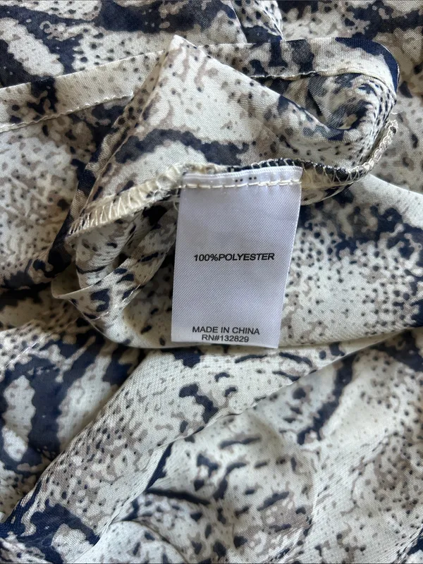 superdown Snake Print Sheer maxi Dress - Image 6