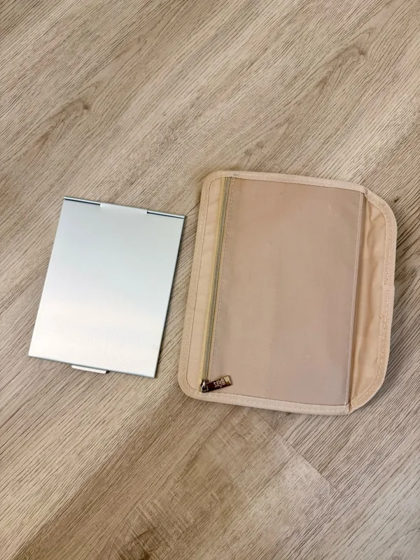 BEIS The Cosmetic Case in Beige - Image 6