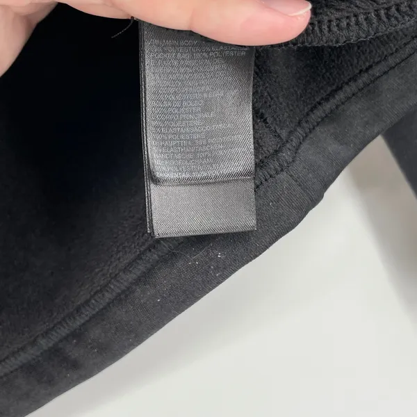 The North‎ Face Women's Black Fleece Jacket L Full Zip Long Sleeve Gorpcore - Image 8