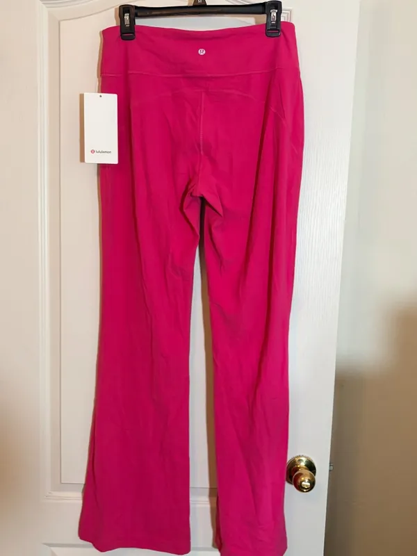 Lululemon Groove Nulu High-Rise Flared Pant *Regular SOLD OUT Color Raspberry - Image 4
