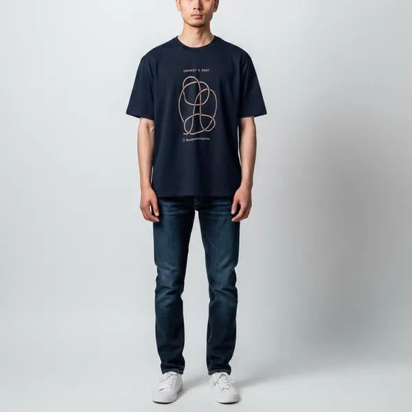 Quanta Magazine Conway’s Knot T-Shirt Black Size 2XL Bella Canvas Unisex Cotton - Image 6