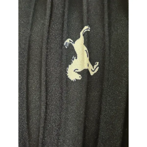 Free Assembly Navy Horse Print Pleated Midi Skirt Size S Classic Polished Pony - Image 5