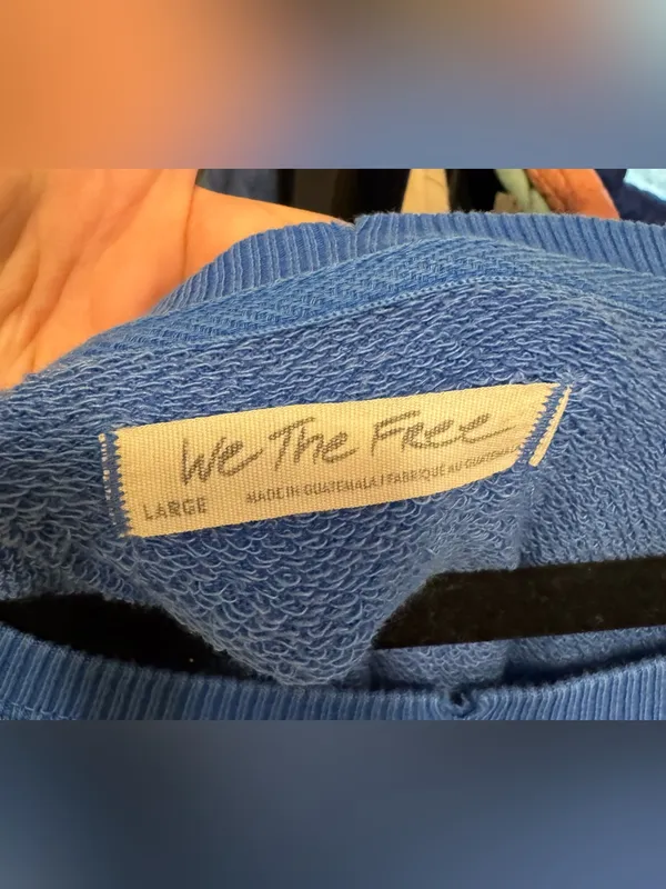 NWOT Free People We The Free Camden Sweatshirt - Lake Victoria - Large - Image 9