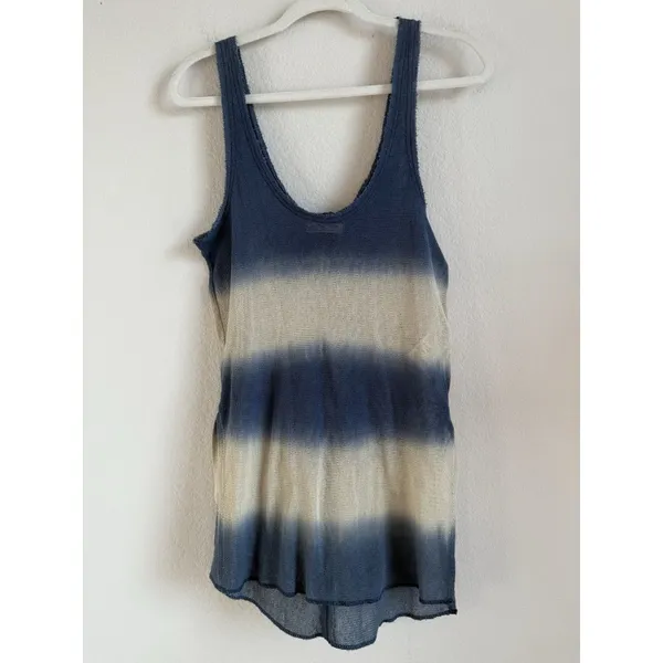 Free People We The Free Women's Joni Maxi Cotton Sleeveless T-Shirt Tank Top Navy Size XS - Image 4