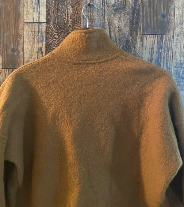 Madewell women's merino wool blazer size m brown - Image 4