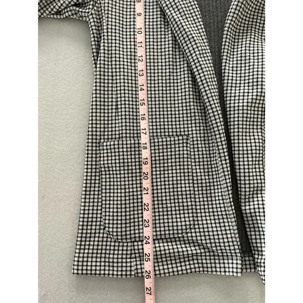 Wallflower Blazer Size M Houndstooth Knit Open Front Cardigan Jacket WNG13653T - Image 6