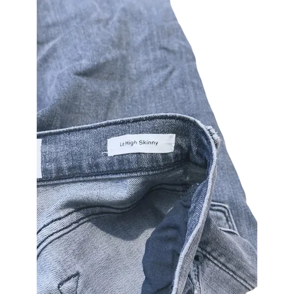 FRAME Womens Le High Skinny Raw Hem Jeans Size 25 Gray Punk Edgy Skater Grunge - Image 7