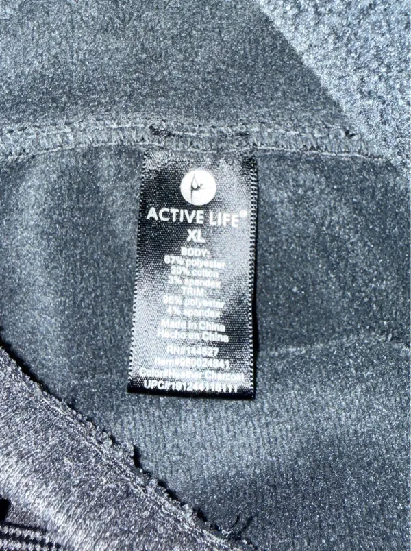 Active Life Women’s Solid Gray Fleece Pullover Hoodie XL Long Sleeve Pockets. - Image 4