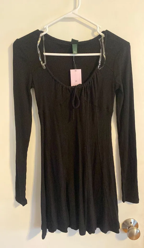 Wild Fable Black Sweater Mini Dress - Image 2