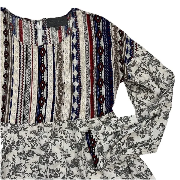 NWOT Anthropologie Sunday In Brooklyn Mini Dress XL Floral Cottagecore Peasant - Image 2