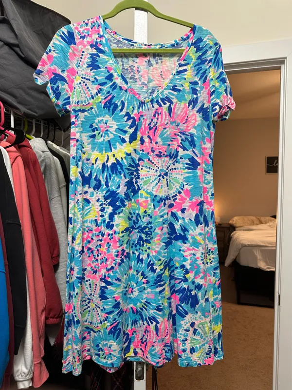 Lilly Pulitzer Shirt Dress in Dive In - Image 3
