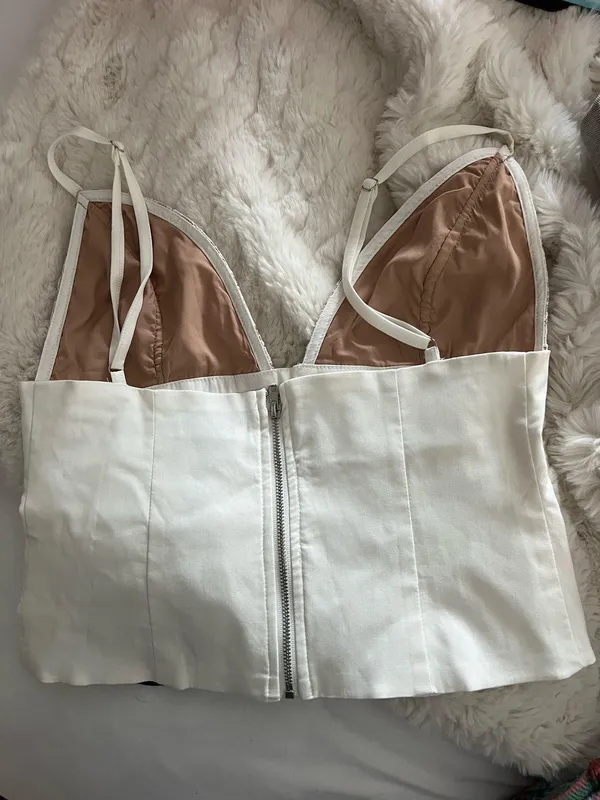 White Fox Bustier Boutique Top - Image 2