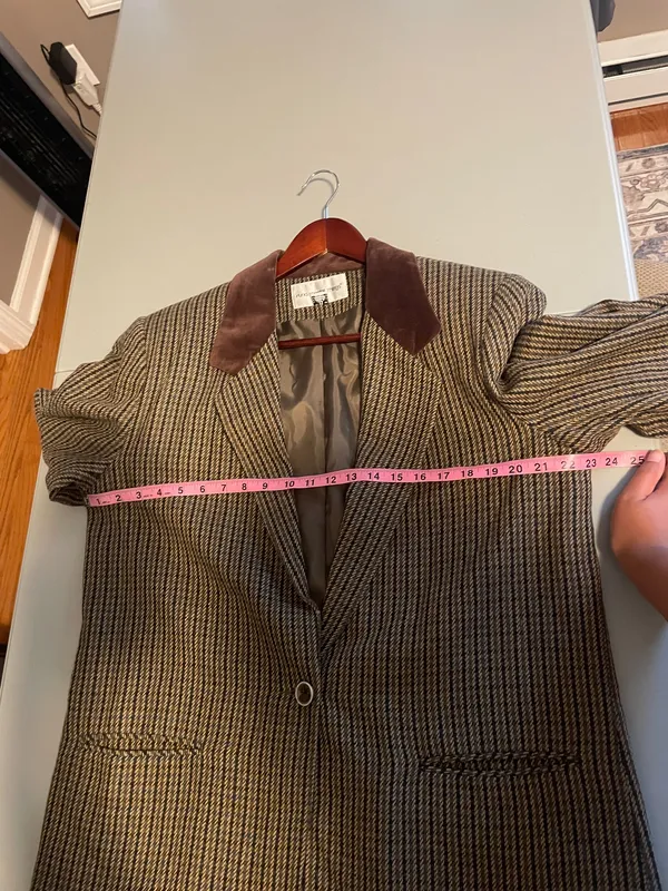 Vintage Fundamental Things Houndstooth Wool Blend Sport Coat/Blazer - Image 6