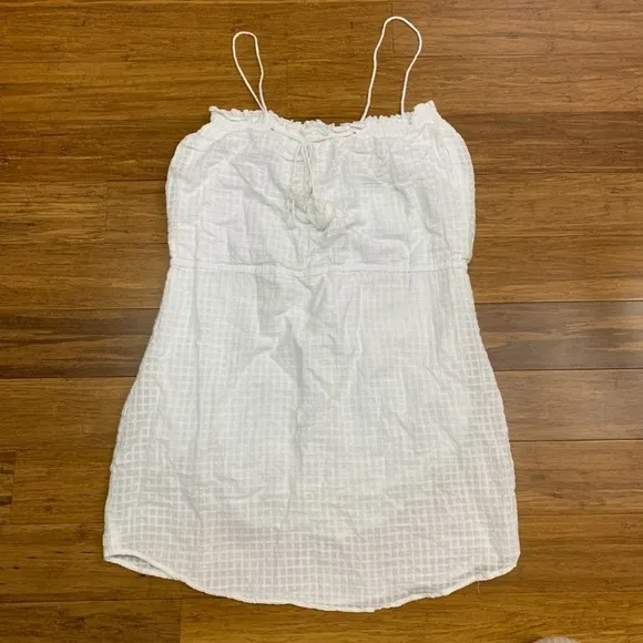 Greylin Dress Womens Small White Mini Tassel‎ Tie Waist Sleeveless Casual Summer - Image 4