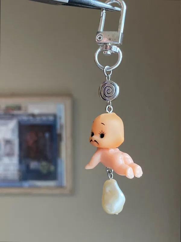Handmade Kawaii retro y2k fairy angel baby kewpie phone strap/accessory/keychain/bag charm👼💖 - Image 4