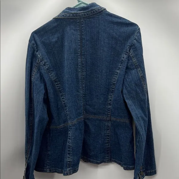 St. John's Bay Dark Blue Denim Jacket - Image 5
