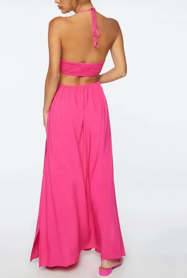 Cut Out Halter Maxi Dress - Image 2