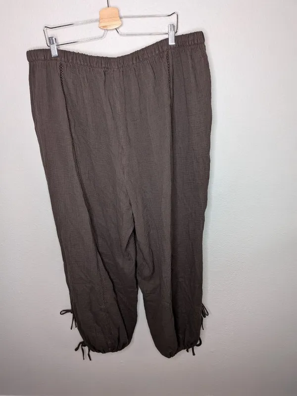 Torrid Java Brown Gauze Pull-On High-Rise Relaxed Jogger 2x tall 2026 - Image 9