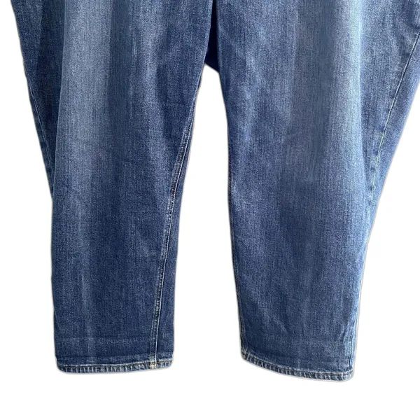 Old Navy Extra High Rise Sky Hi Straight Jeans Button‎ Fly Denim Plus Size 28 - Image 3