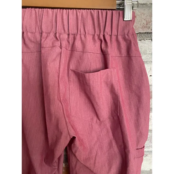 Grey's Anatomy by Barco Signature Women's Drawstring Scrub Pants Mauve Pink XXS - Image 7