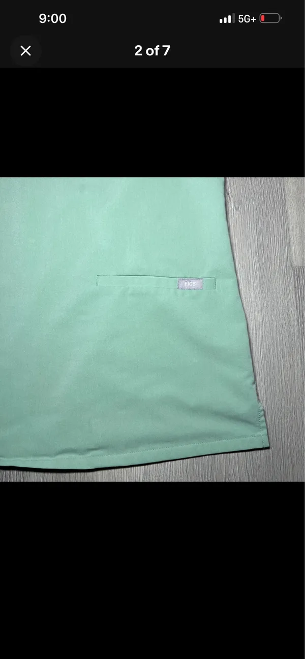 FIGS Scrub Top Jade Green - Image 2
